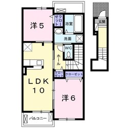 宇土駅 徒歩31分 2階の物件間取画像